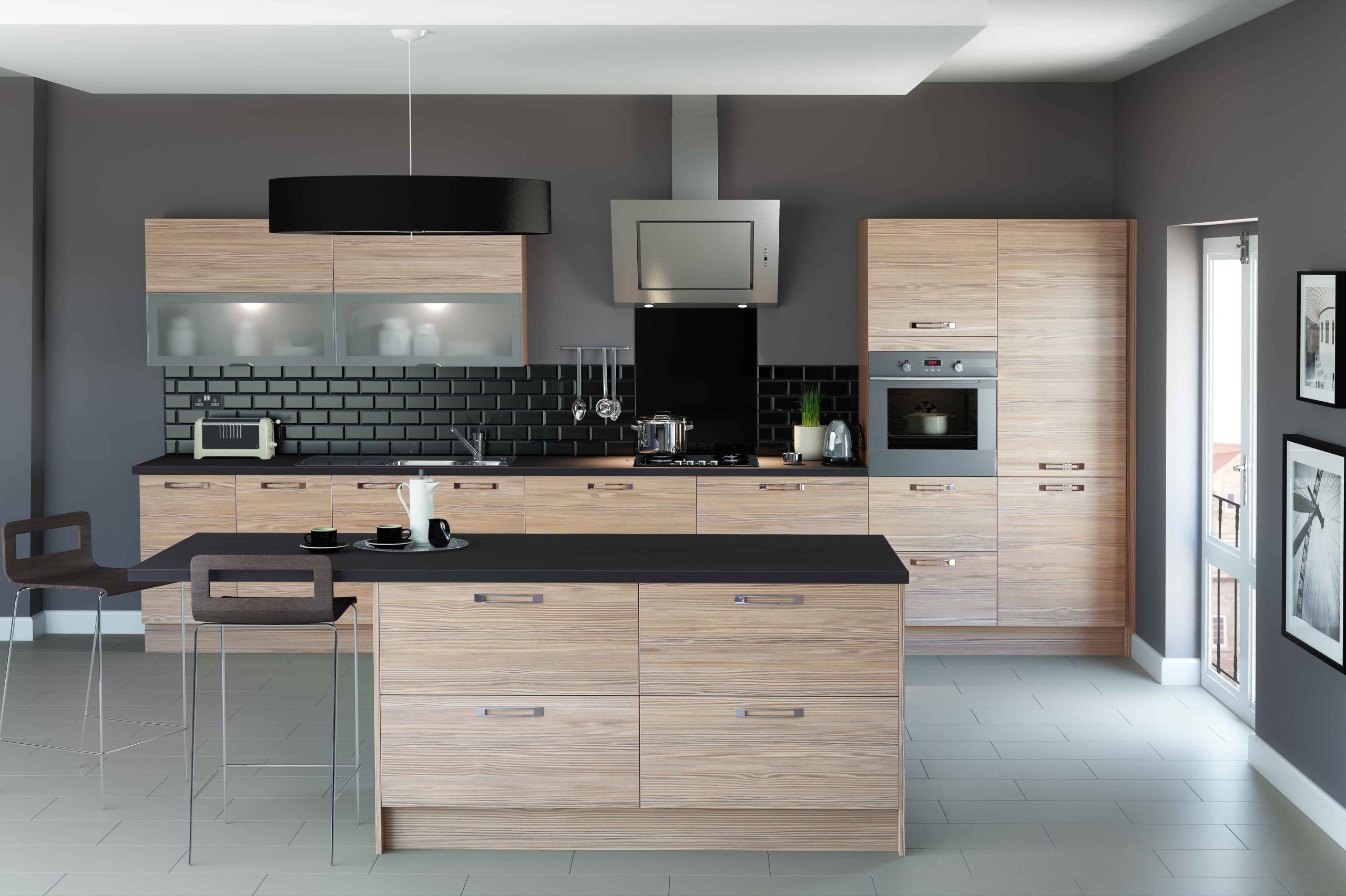 A modern kitchen crafted by Bertelli Custom Kitchens